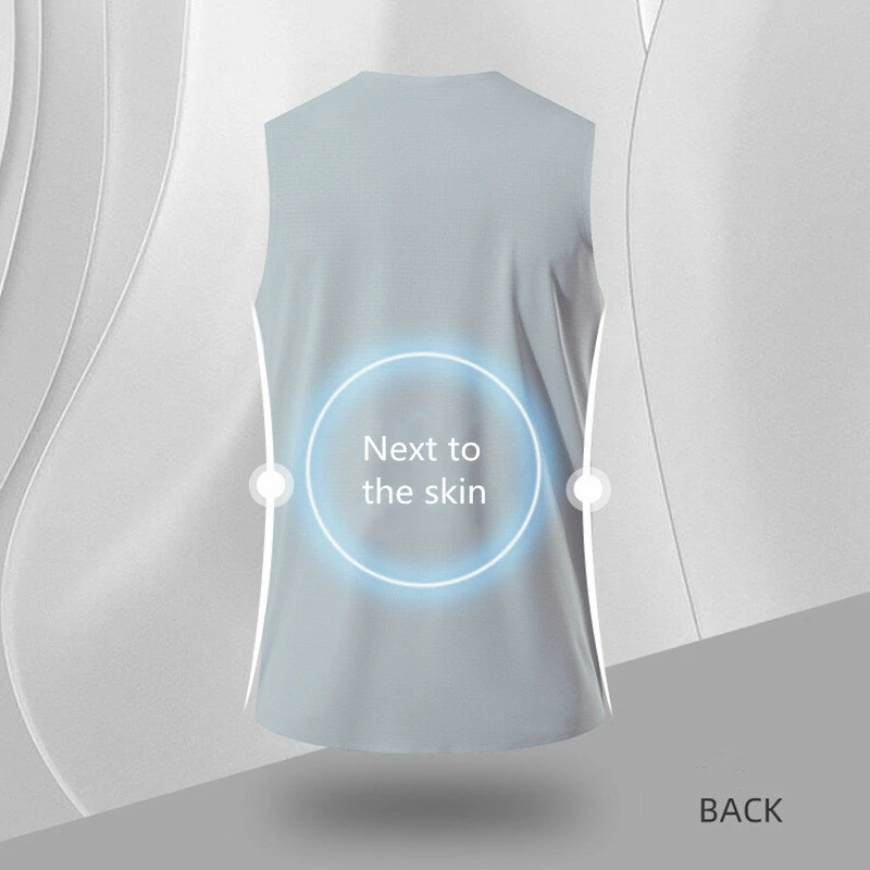 (image for) TENGOO Sports Fitness Sleeveless Shirt Quick Dry Fashion Breathable Men Tank Tops Training Shirts Training for Gym Workout Bodybuilding